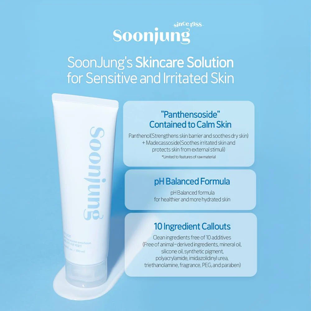 Etude House SoonJung 10 Free Moisturising Emulsion 130ml - Image 3