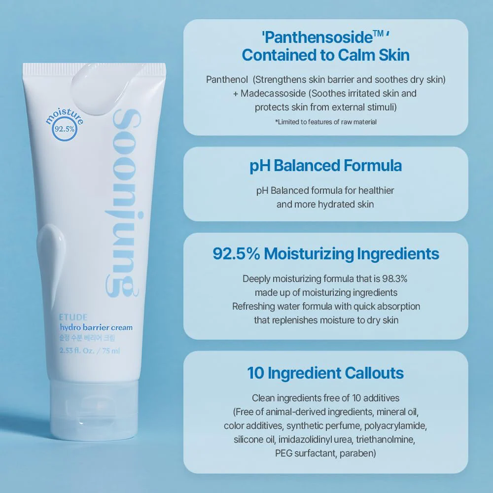 Etude House SoonJung Hydro Barrier Cream 75ml - Image 4