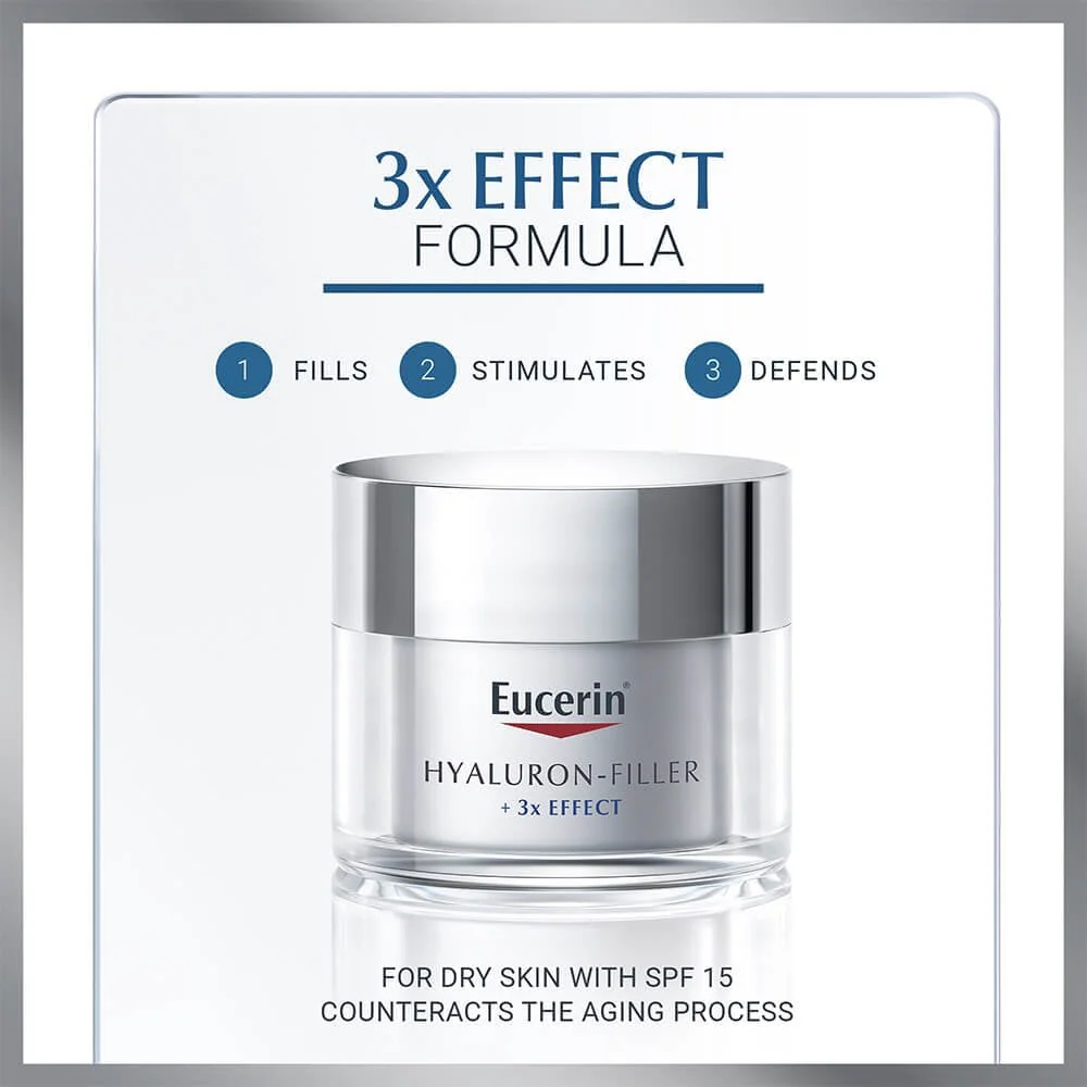 Eucerin Anti-Age Hyaluron Filler Day Cream SPF15 50ml - Image 3