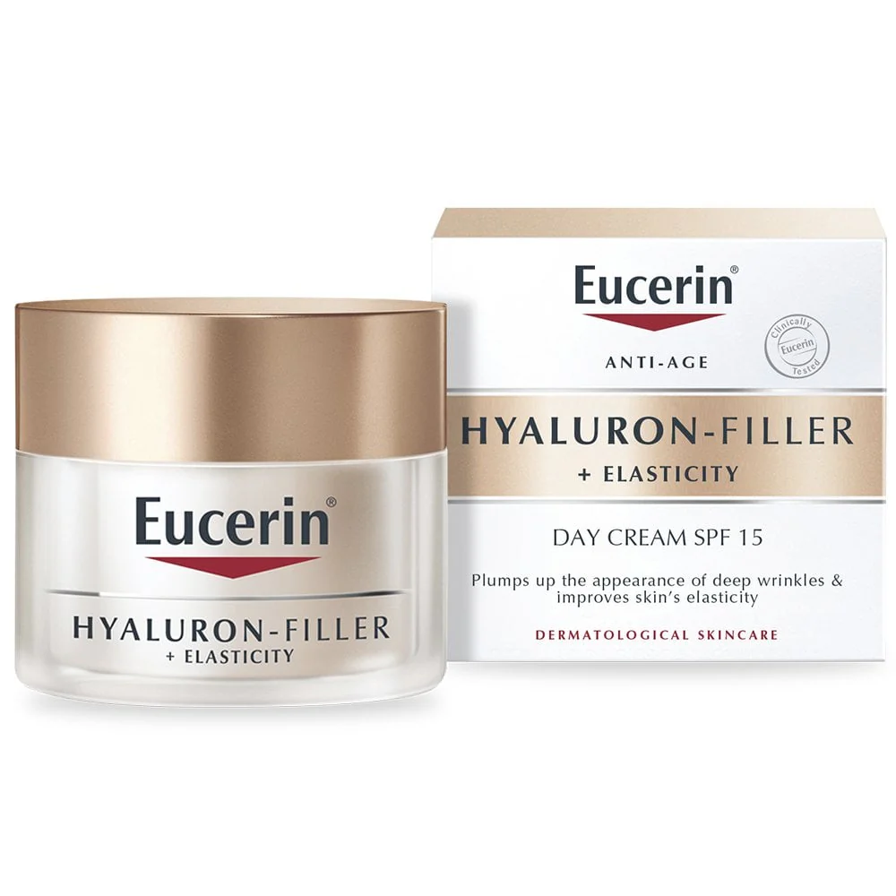 Eucerin Anti-Age Hyaluron Filler & Elasticity Day Cream SPF15 50ml - Image 3