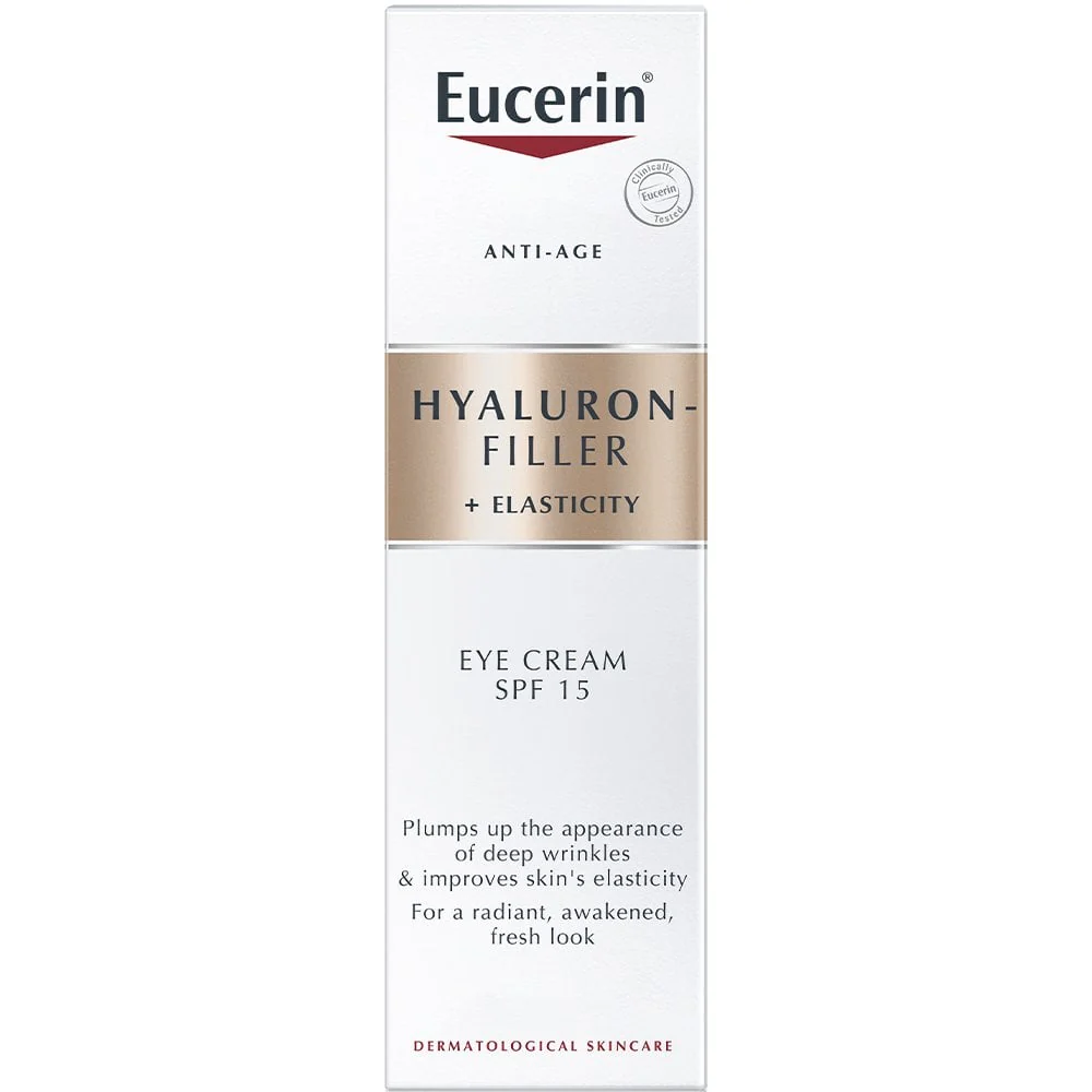 Eucerin Anti-Age Hyaluron Filler + Elasticity Eye Cream SPF20 15ml - Image 2