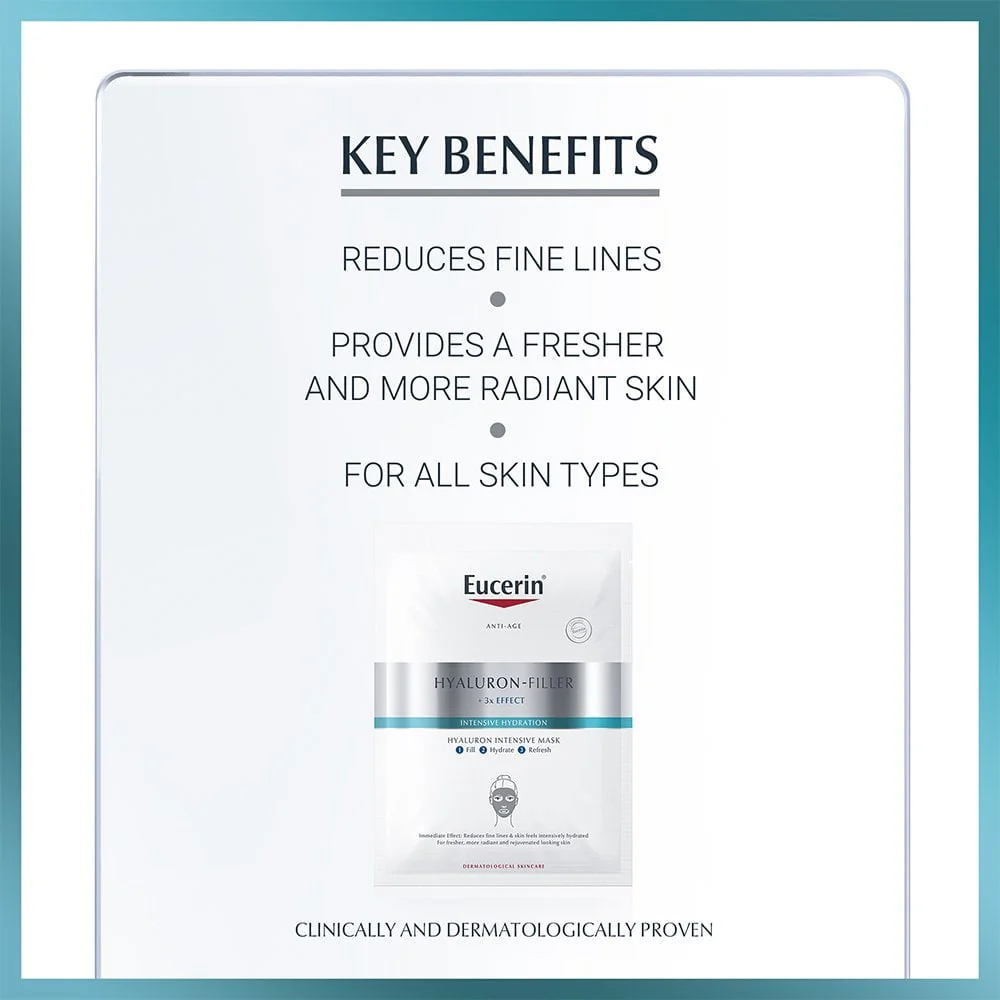 Eucerin Anti-Age Hyaluron Filler Intensive Sheet Mask x1 - Image 2