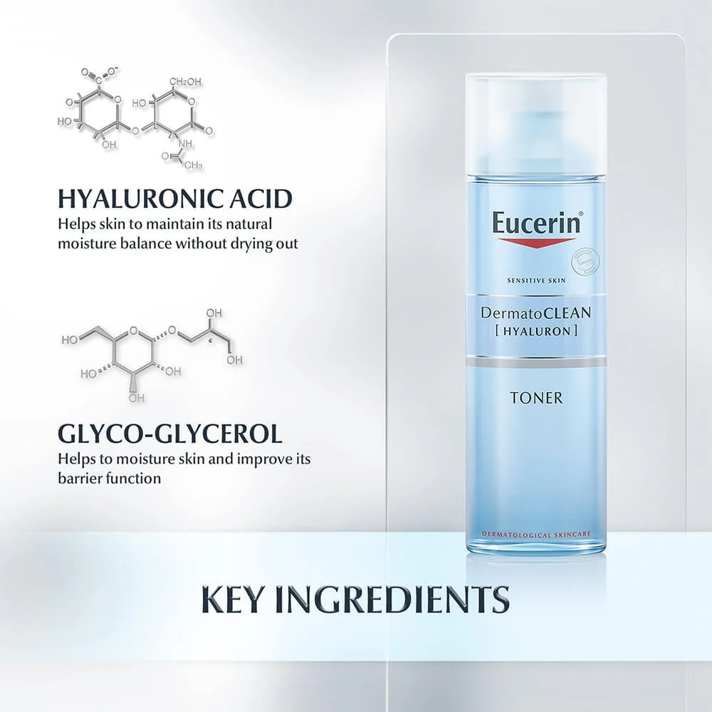 Eucerin DermatoClean Hyaluron Toner 200ml - Image 5