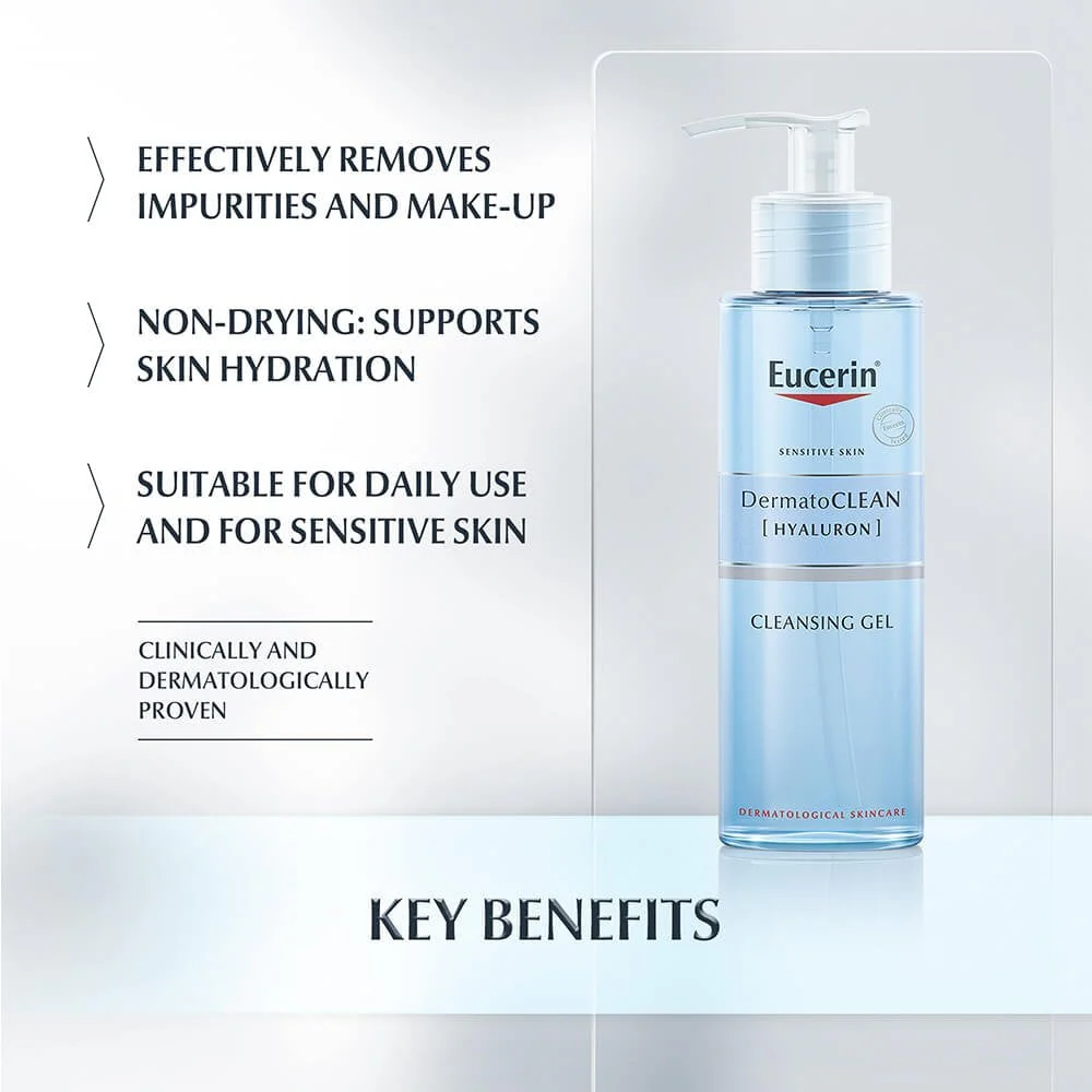 Eucerin DermatoClean Refreshing Cleansing Gel 200ml - Image 4