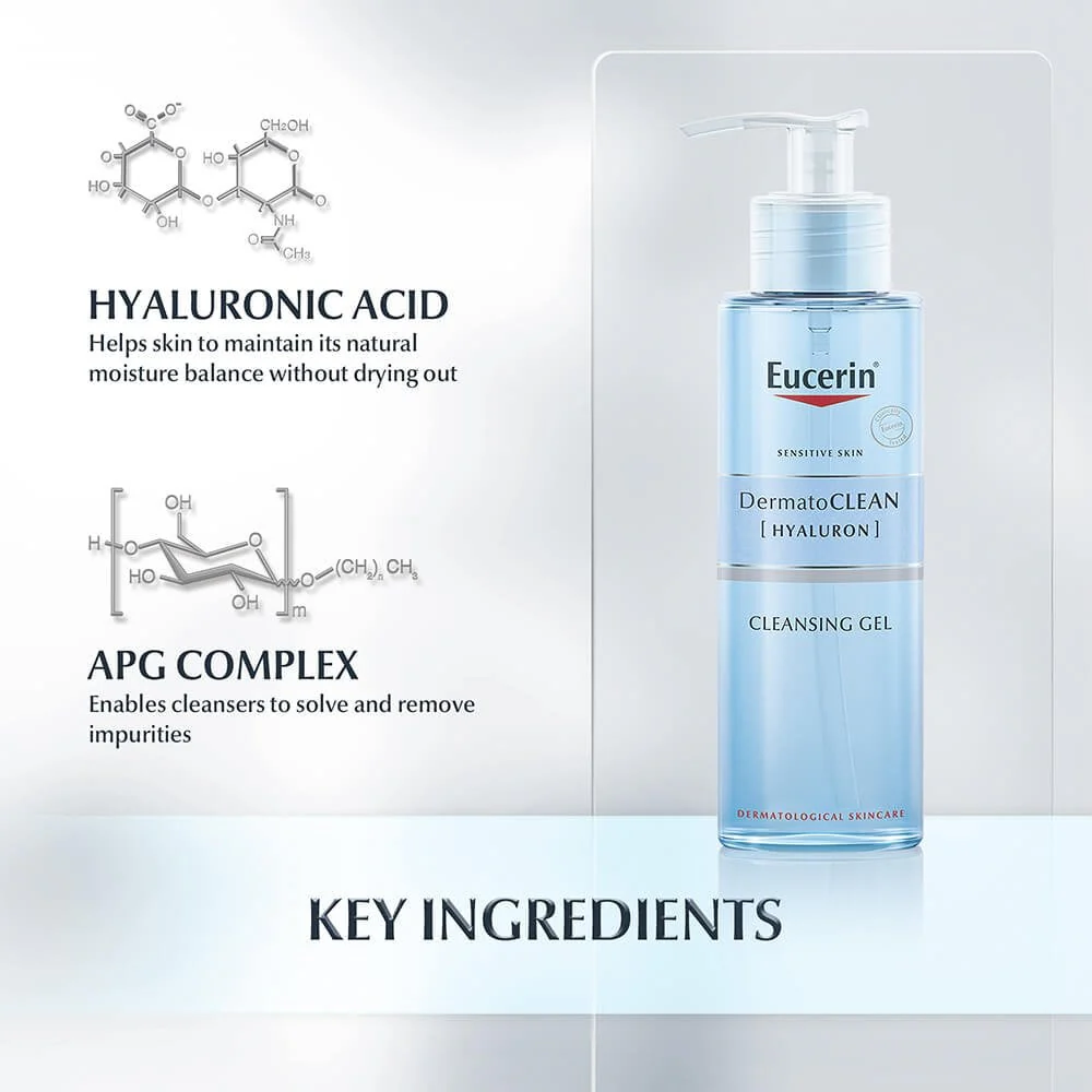 Eucerin DermatoClean Refreshing Cleansing Gel 200ml - Image 5