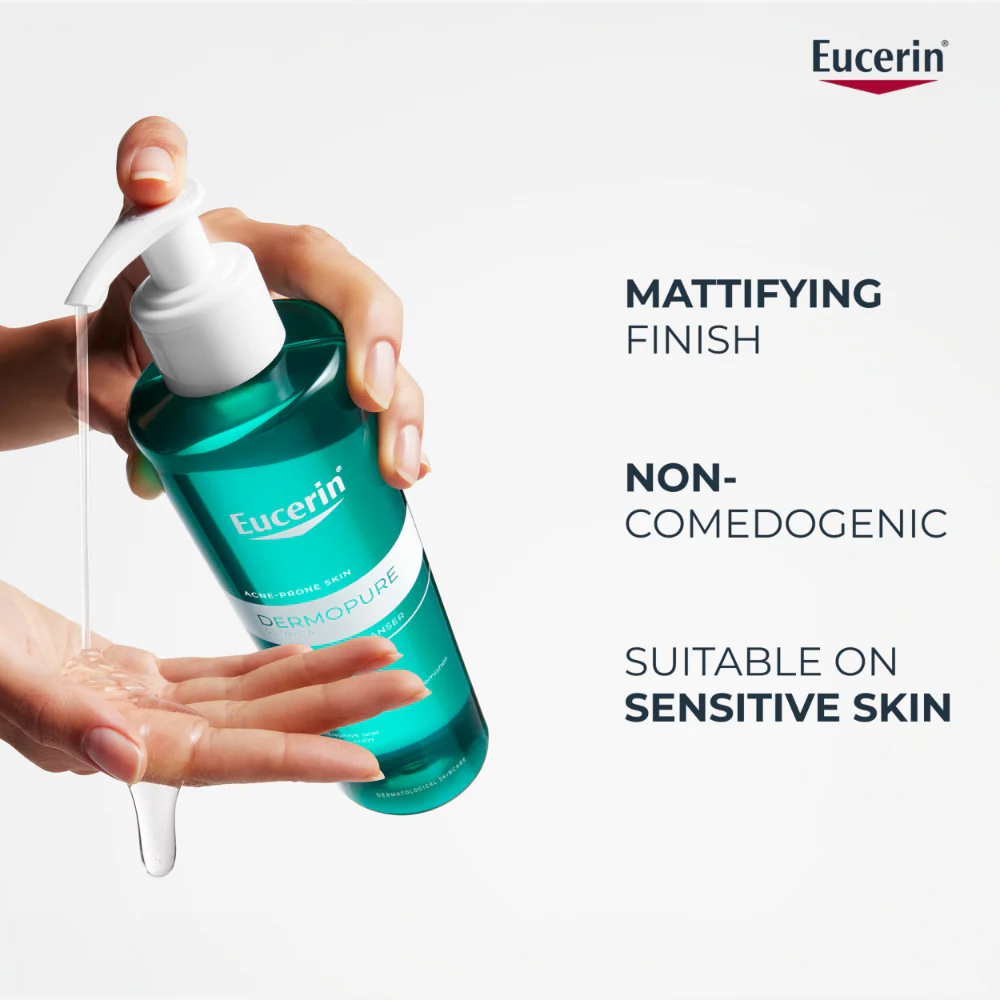 Eucerin DermoPure Clinical Purifying Cleansing Gel 400ml - Image 3