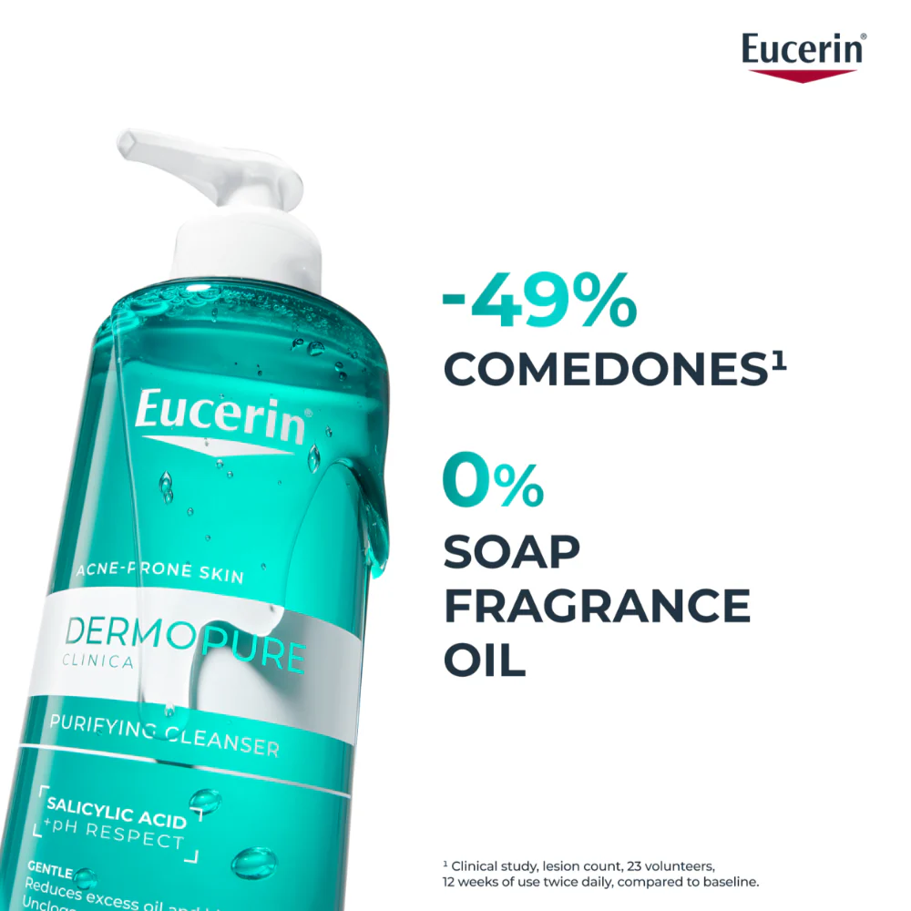 Eucerin DermoPure Clinical Purifying Cleansing Gel 400ml - Image 4