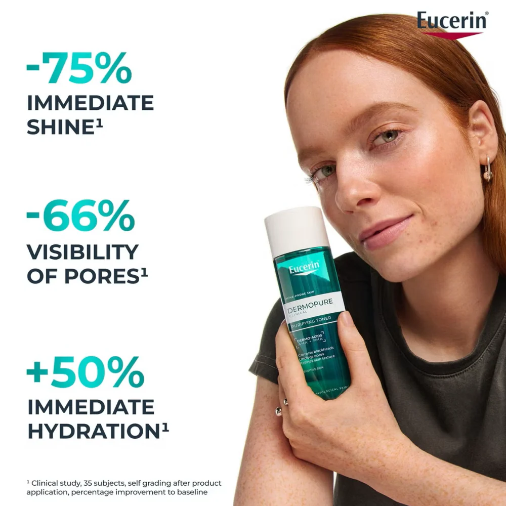 Eucerin DermoPurifyer Oil Control Facial Toner 200ml - Image 3