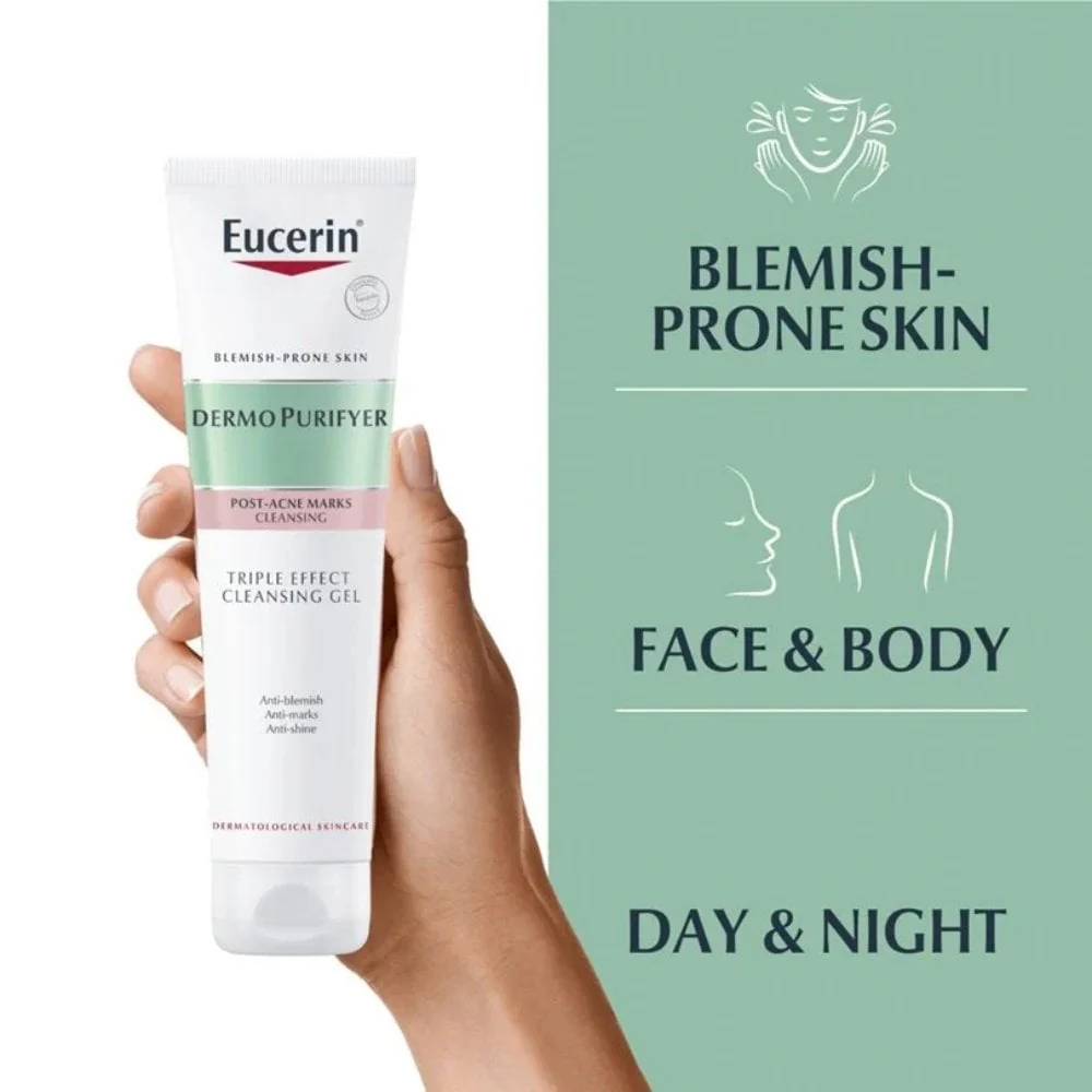 Eucerin DermoPurifyer Triple Effect Cleansing Gel 150ml - Image 3