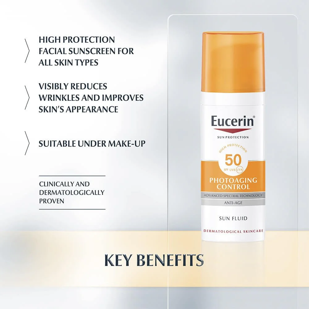 Eucerin Photoaging Control Sun Fluid SPF50 50ml - Image 3