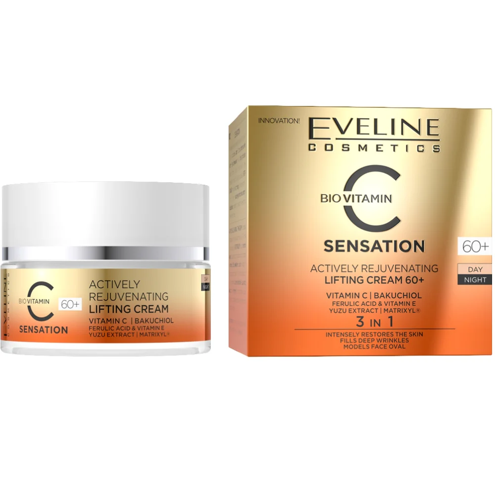Eveline Cosmetics BioVitamin C Sensatio Lifting Cream 60+ 50ml - Image 4
