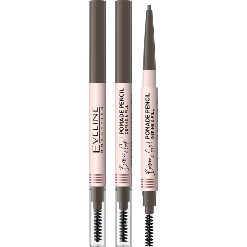 Eveline Cosmetics Brow & Go Waterproof Define & Fill Pomade Eyebrow Pencil - Image 2