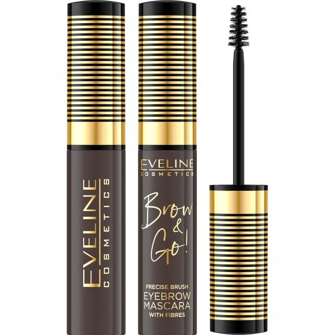 Eveline Cosmetics Brow & Grow! Precise Brush Eyebrow Mascara with Fibres 6ml - Image 3
