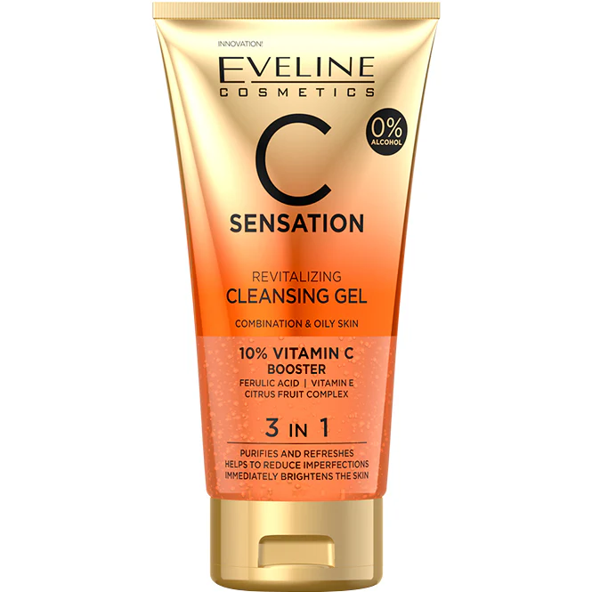 Eveline Cosmetics C Sensation Revitalising Cleansing Gel 150ml - Image 2