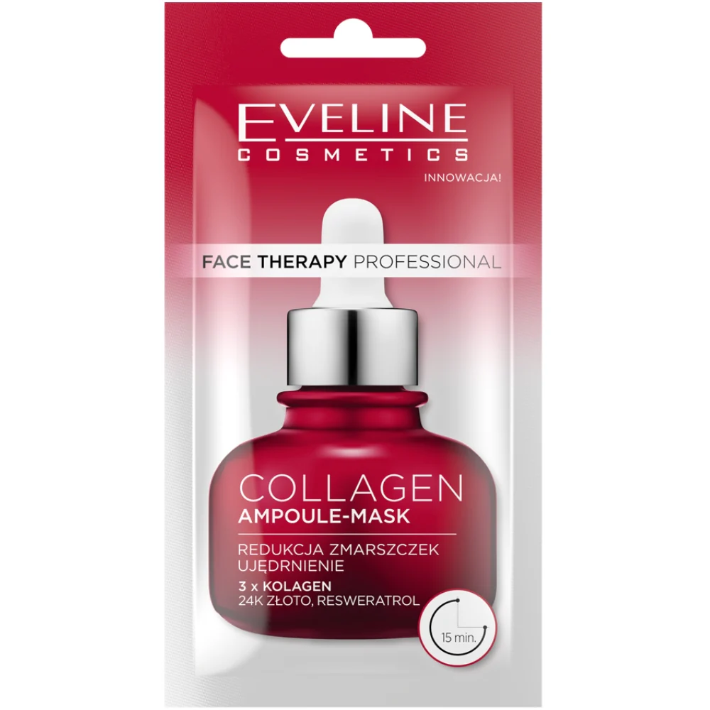 Eveline Cosmetics Face Therapy Professional Collagen Ampoule-Mask 8ml - Image 3