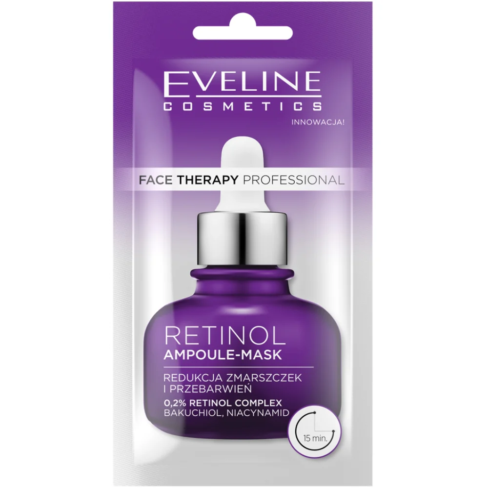 Eveline Cosmetics Face Therapy Professional Retinol Ampoule-Mask 8ml - Image 3