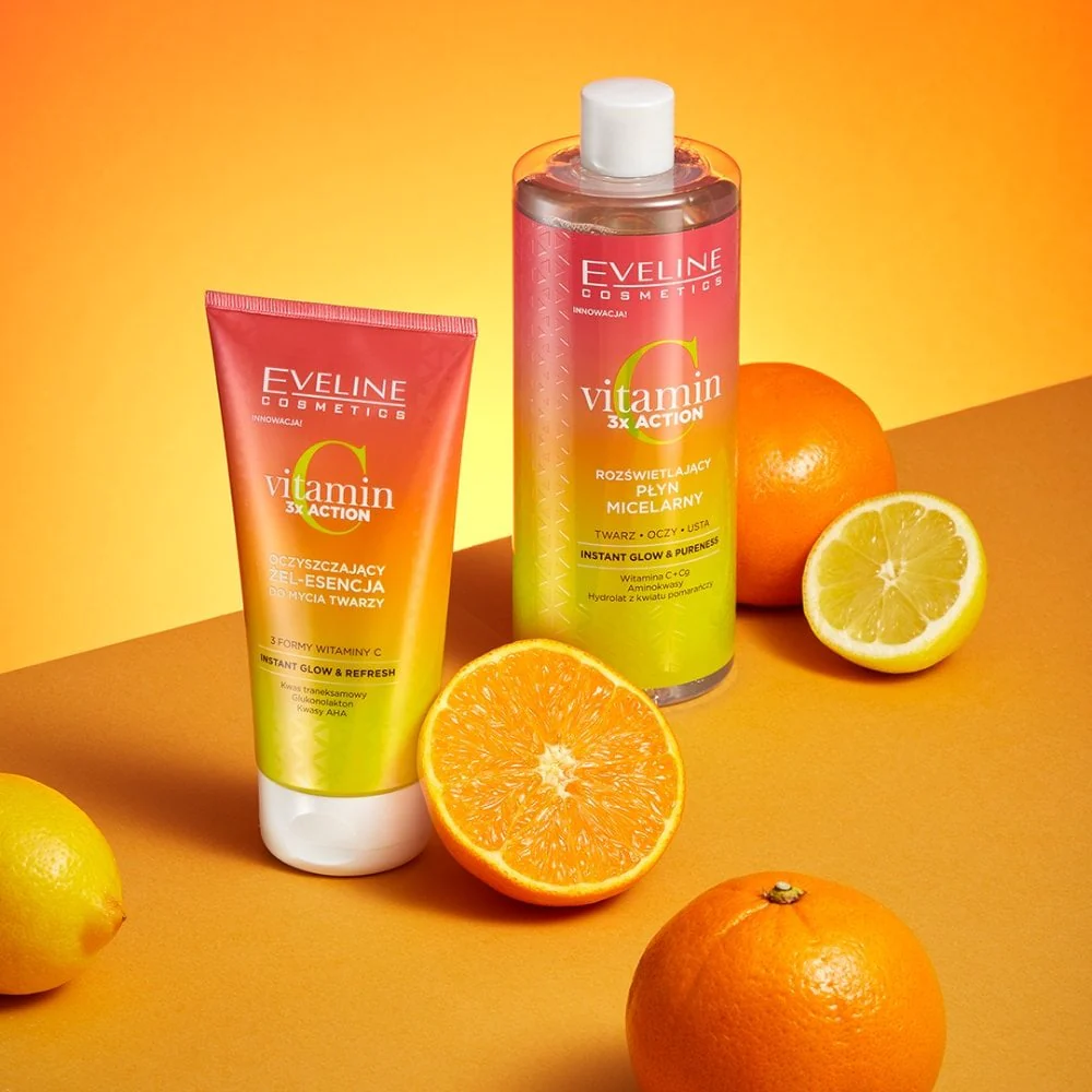 Eveline Cosmetics Vitamin C 3x Action Illuminating Micellar Water 500ml - Image 2