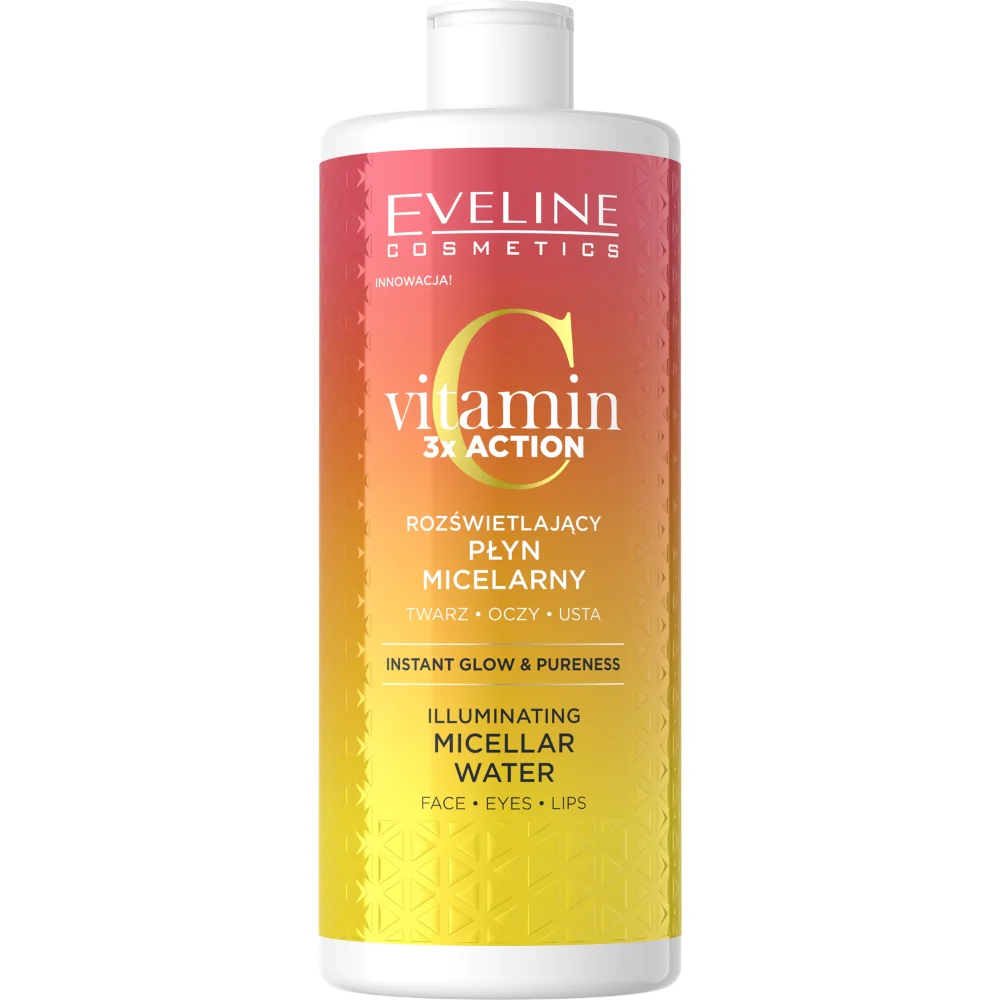 Eveline Cosmetics Vitamin C 3x Action Illuminating Micellar Water 500ml - Image 4