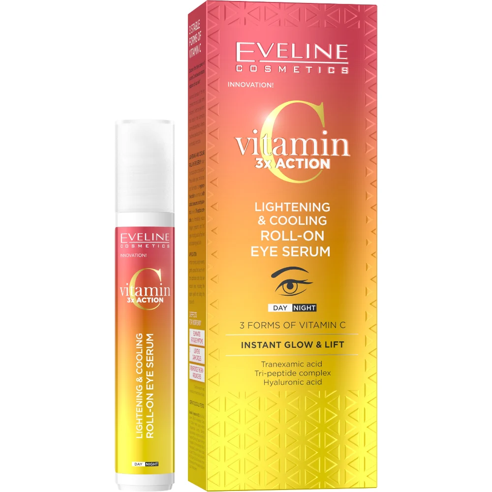 Eveline Cosmetics Vitamin C 3x Action Roll-On Eye Serum 15ml - Image 3