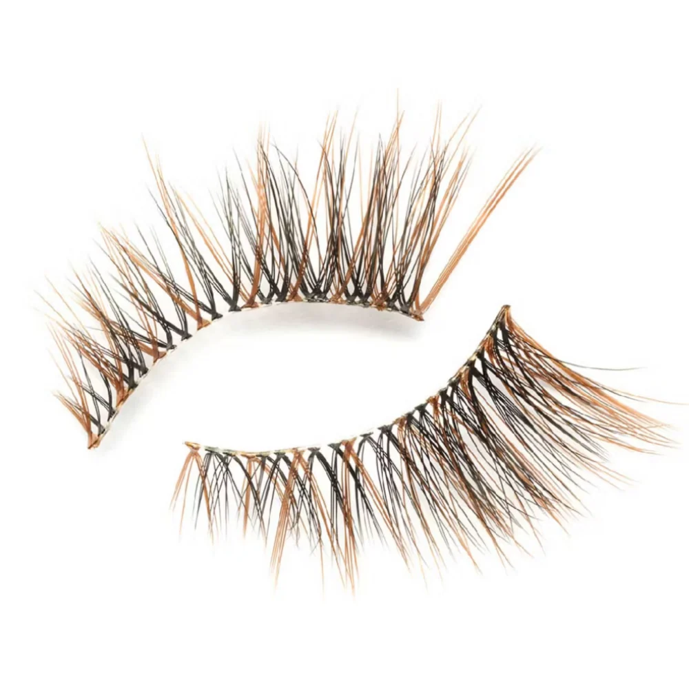 Eylure 3/4 Length 001 Natural Strip Lashes Brown/Black - Image 2
