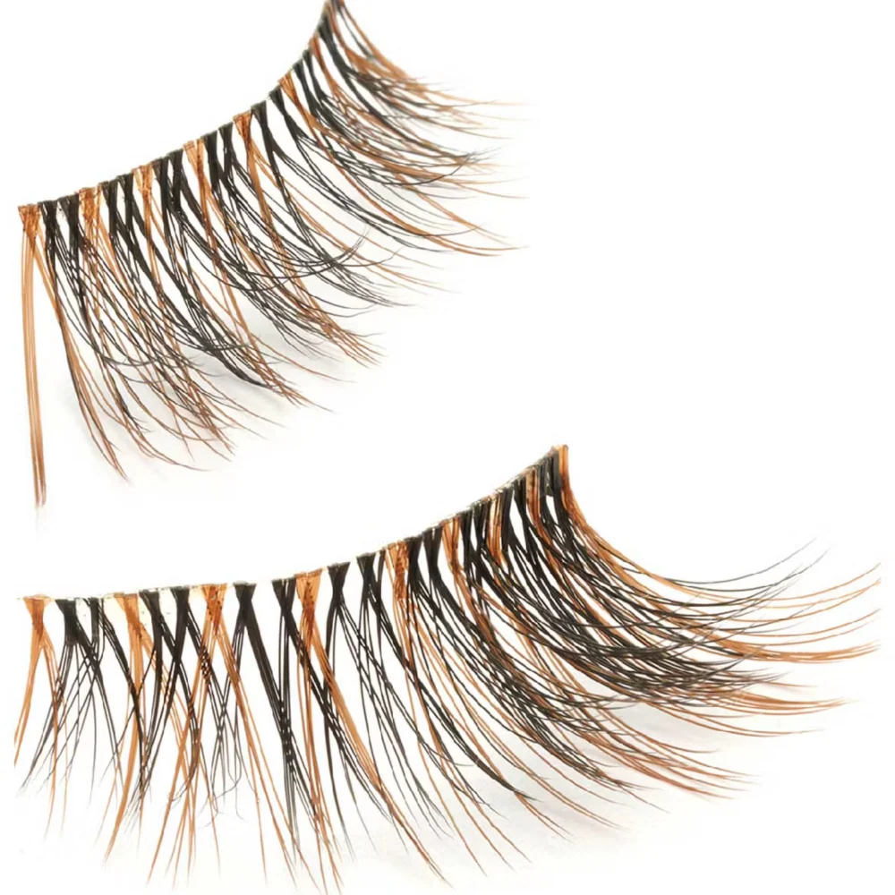 Eylure 3/4 Length 001 Natural Strip Lashes Brown/Black - Image 3