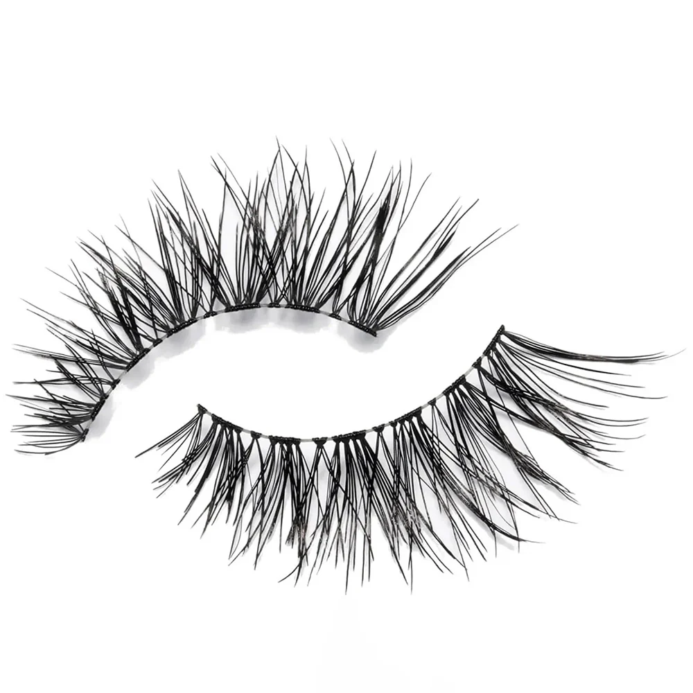 Eylure 3/4 Length 008 Light & Wispy Strip Lashes Black - Image 2