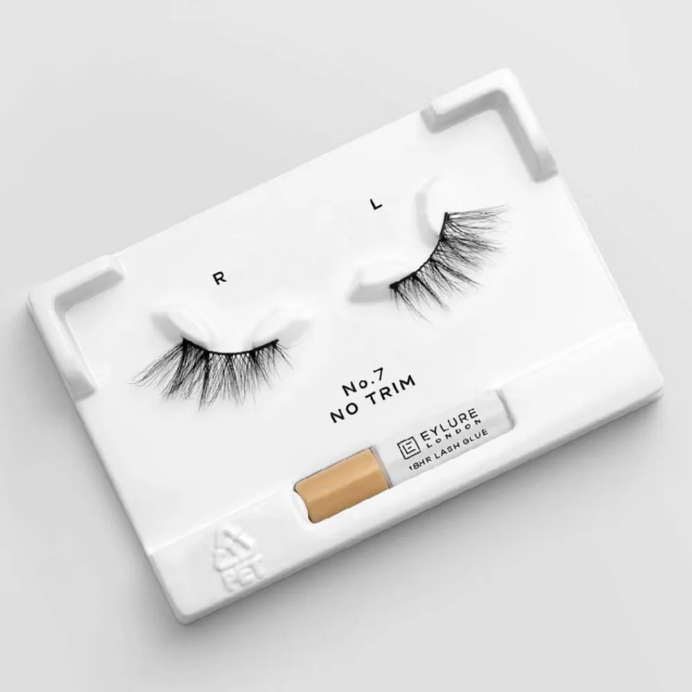 Eylure Half Lash No. 7 Natural No Trim Strip Lashes Black - Image 5