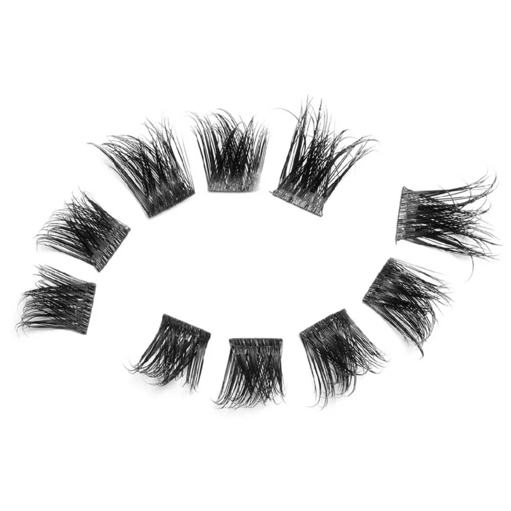 Eylure Luxe Faux Mink Individual Lash Clusters Volume 01 Black x30 - Image 2