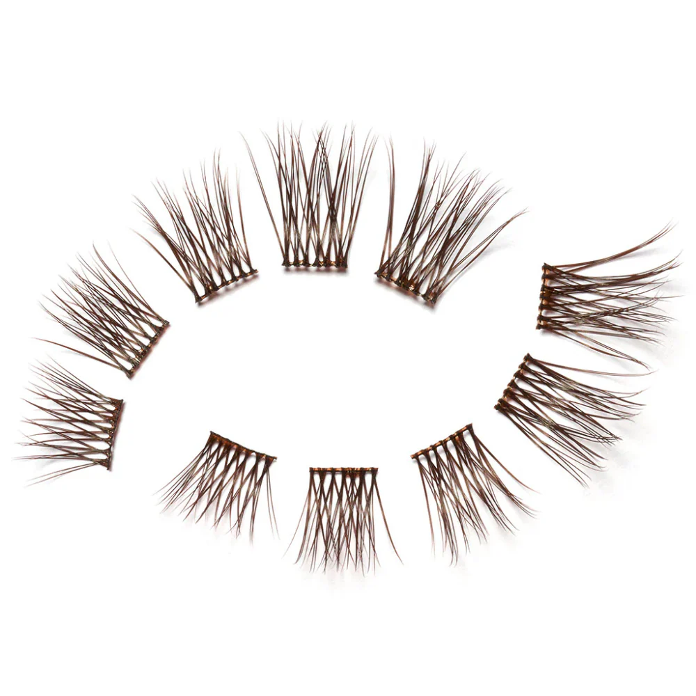 Eylure Salon Clusters Individual Lash Clusters Brown/Black x30 - Image 2