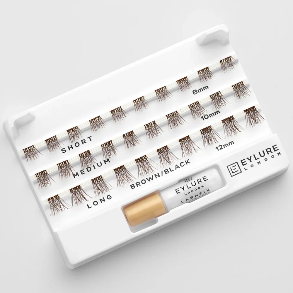 Eylure Salon Clusters Individual Lash Clusters Brown/Black x30 - Image 3