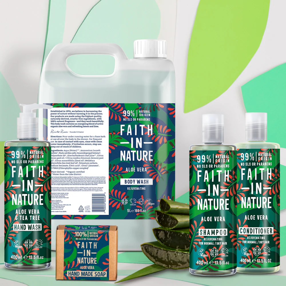 Faith In Nature Aloe Vera Body Wash 5000ml - Image 2