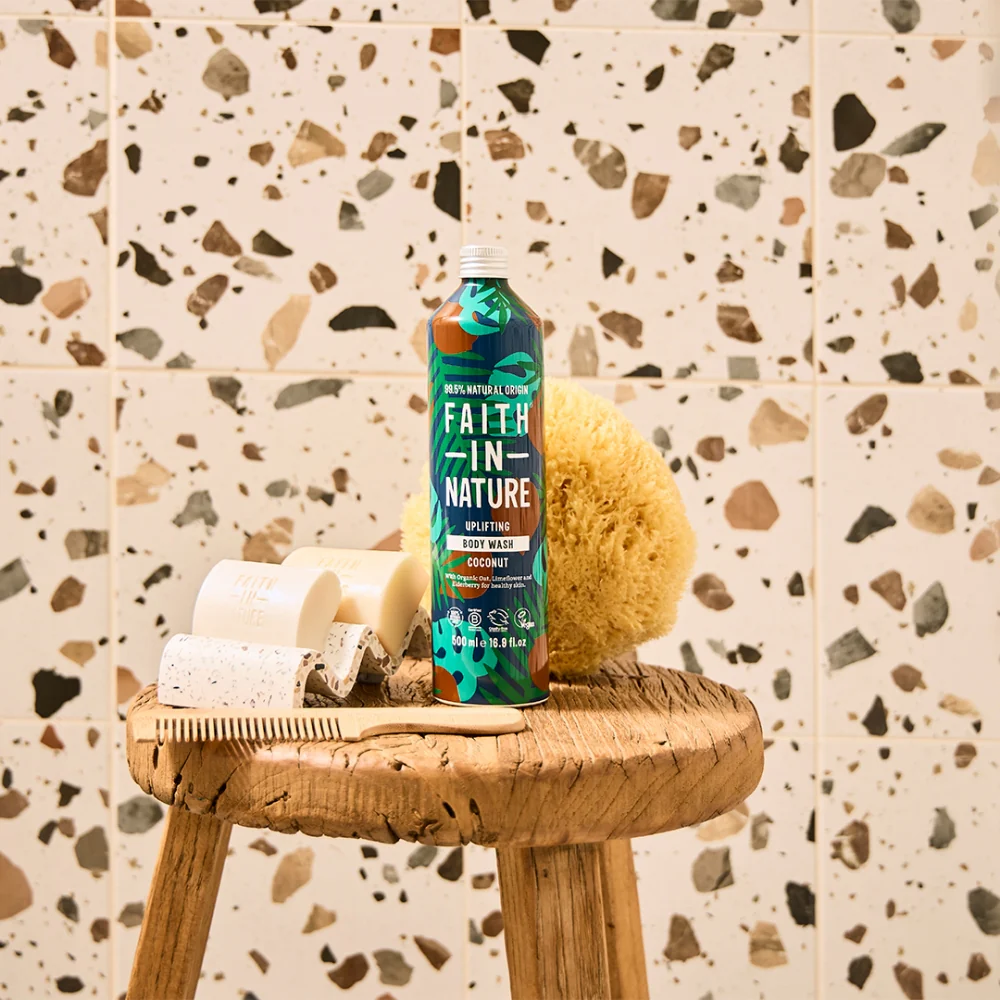 Faith In Nature Coconut Body Wash Aluminium Bottle 500ml - Image 2