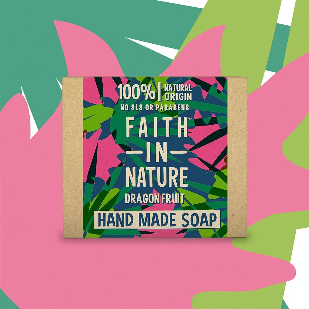 Faith In Nature Dragon Fruit Hand Made Soap 100g - Image 2