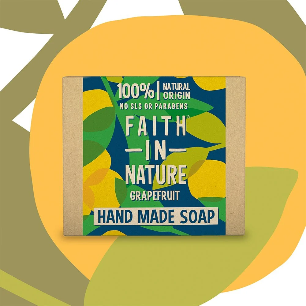Faith In Nature Grapefruit Hand Made Soap 100g - Image 2