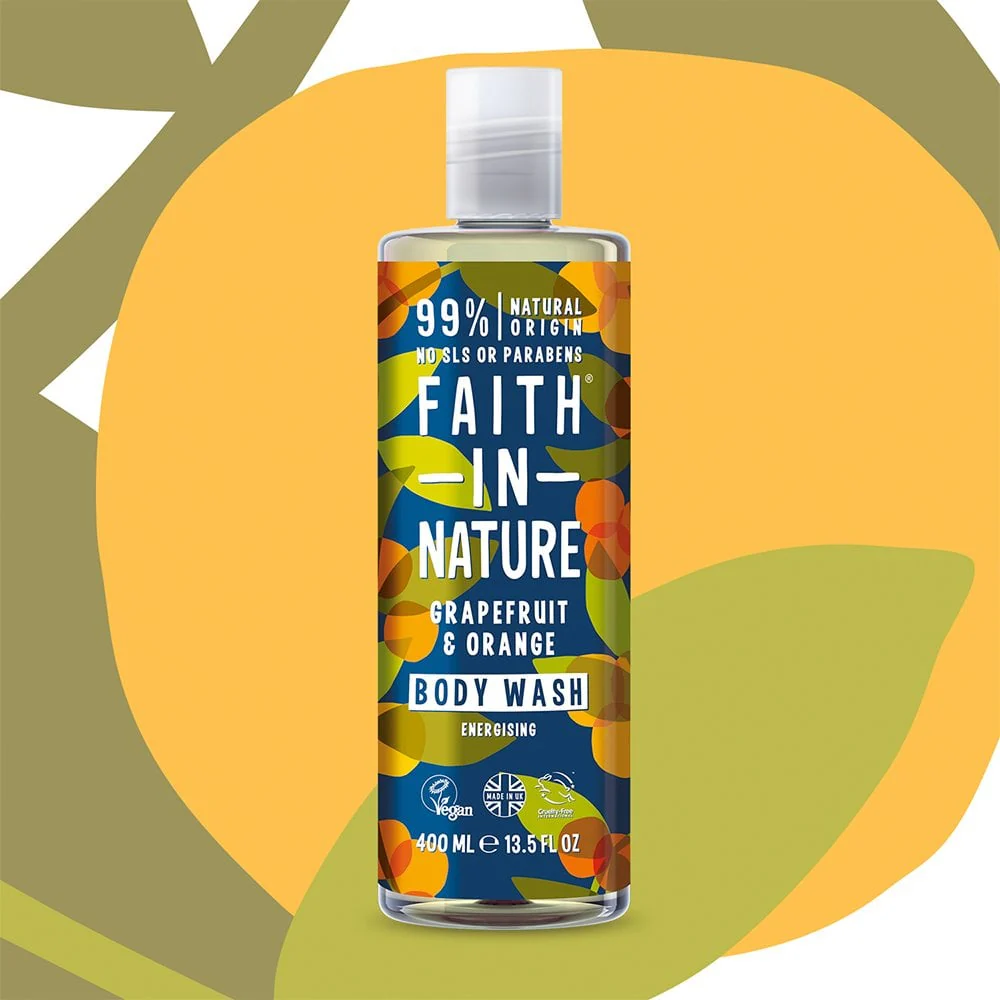 Faith In Nature Grapefruit & Orange Body Wash 400ml - Image 2