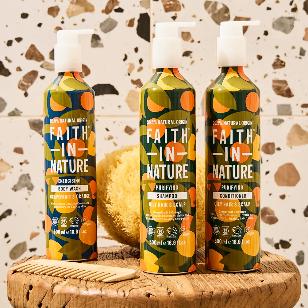 Faith In Nature Grapefruit & Orange Conditioner Aluminium Bottle 500ml - Image 3