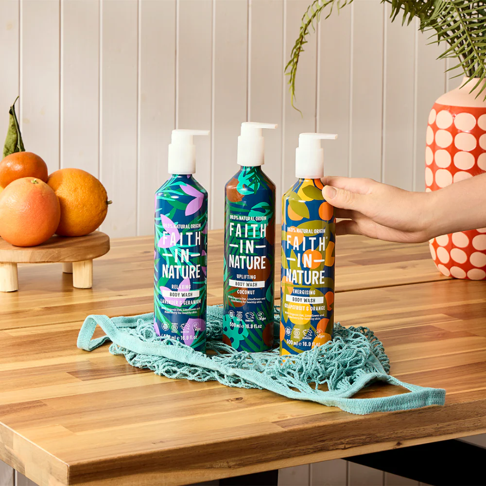 Faith In Nature Lavender & Geranium Body Wash Aluminium Bottle 500ml - Image 6