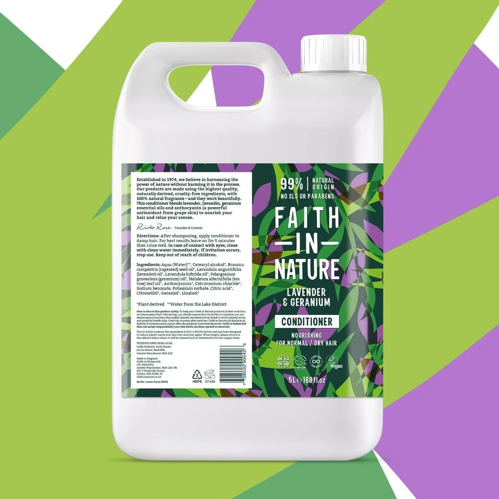 Faith In Nature Lavender & Geranium Conditioner 5000ml - Image 2