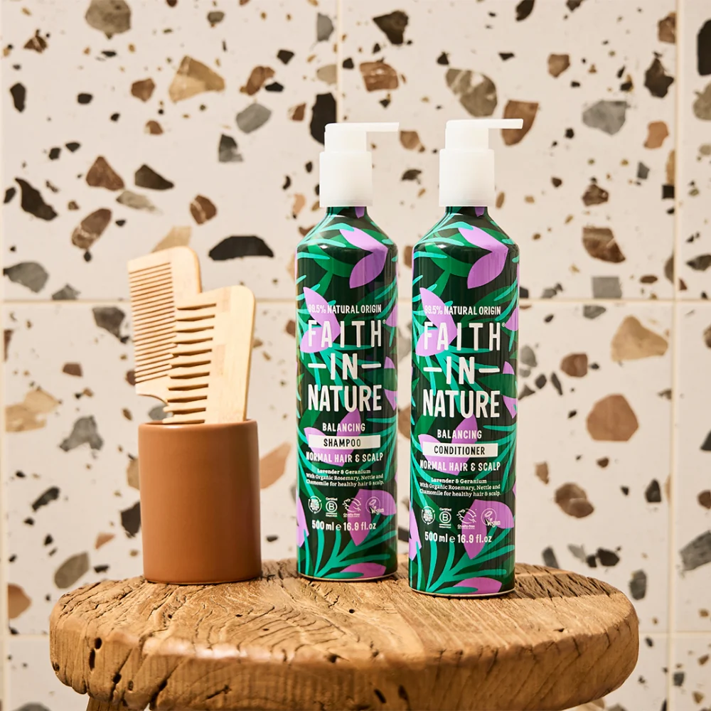 Faith In Nature Lavender & Geranium Conditioner Aluminium Bottle 500ml - Image 2