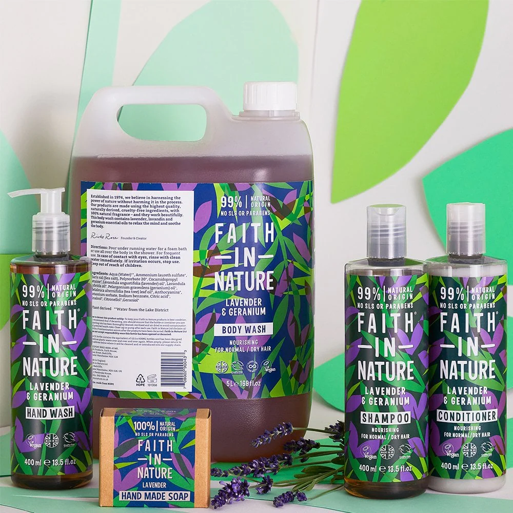 Faith In Nature Lavender & Geranium Hand Wash 400ml - Image 4
