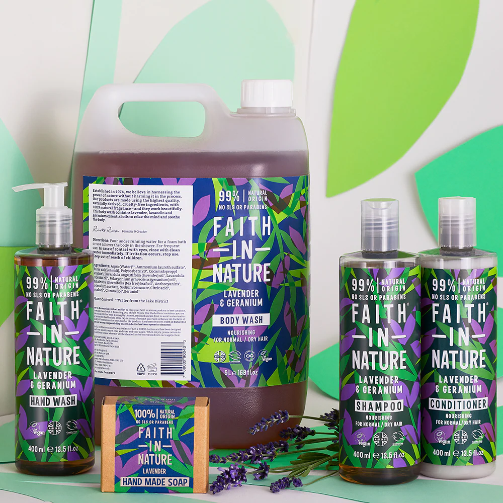 Faith In Nature Lavender & Geranium Shampoo 5000ml - Image 3
