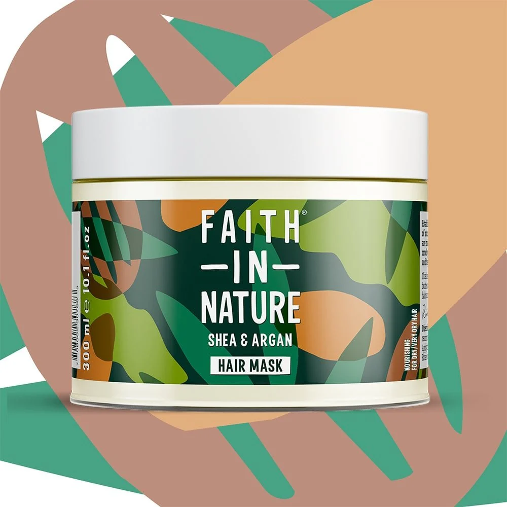 Faith In Nature Shea & Argan Nourishing Hair Mask 300ml - Image 2