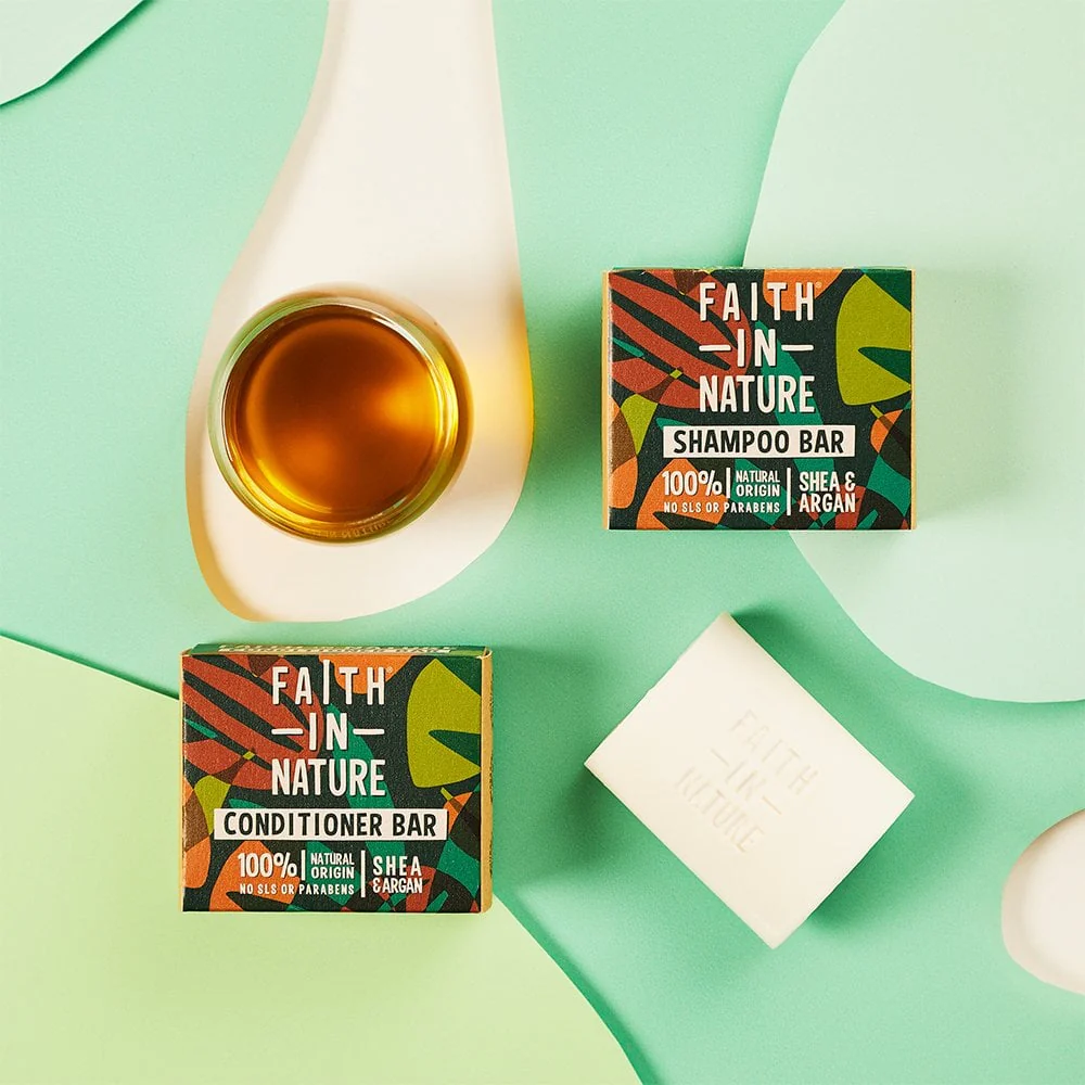 Faith In Nature Shea & Argan Shampoo Bar 85g - Image 2