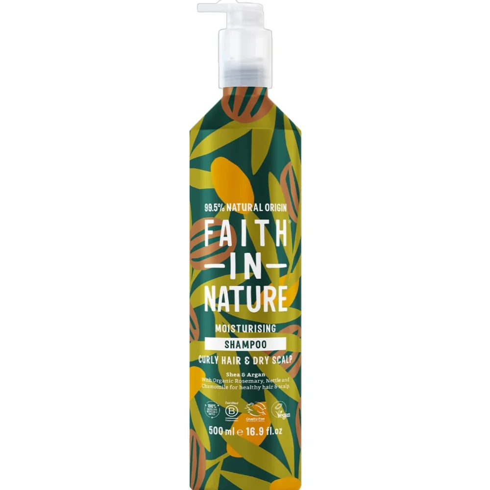 Faith In Nature Shea & Argan Shampoo & Conditioner Aluminium Bottle Twin 2 x 500ml - Image 2