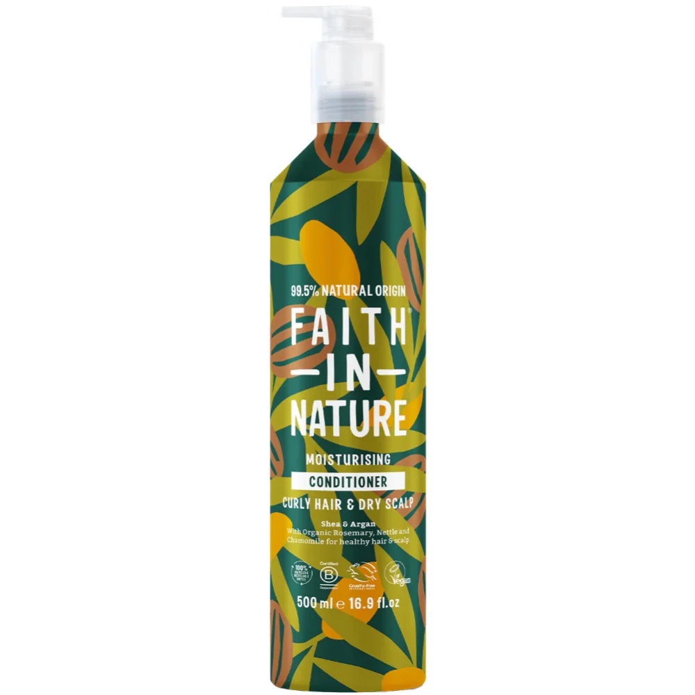 Faith In Nature Shea & Argan Shampoo & Conditioner Aluminium Bottle Twin 2 x 500ml - Image 3