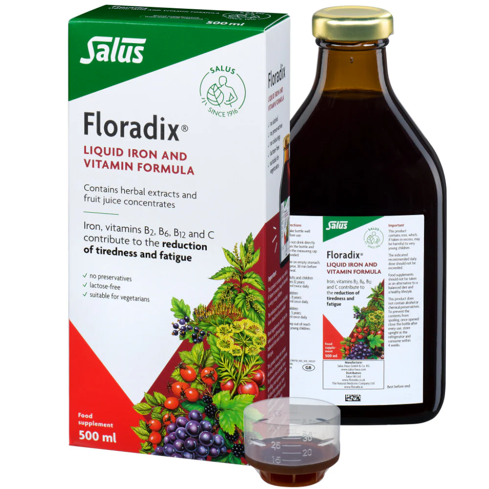 Floradix Liquid Iron and Vitamin Formula 500ml - Image 2