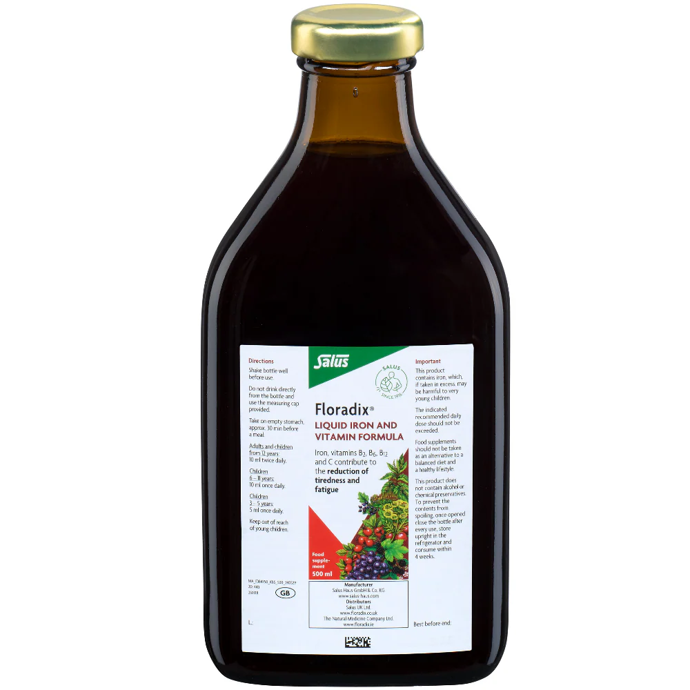 Floradix Liquid Iron and Vitamin Formula 500ml - Image 3