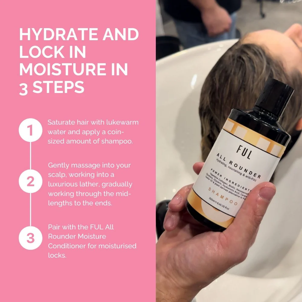 FUL All Rounder Moisture Shampoo 250ml - Image 4