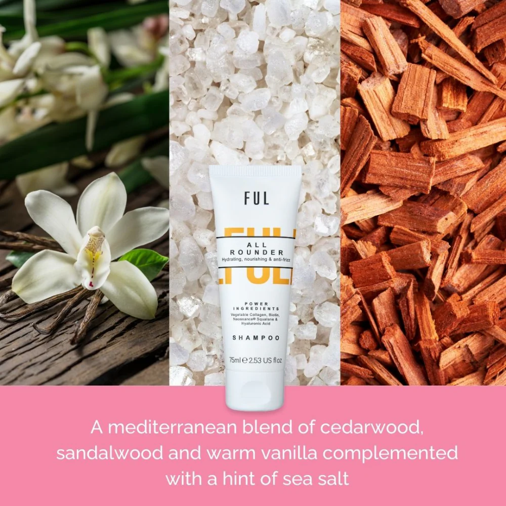 FUL All Rounder Moisture Shampoo Deluxe Mini 75ml - Image 6