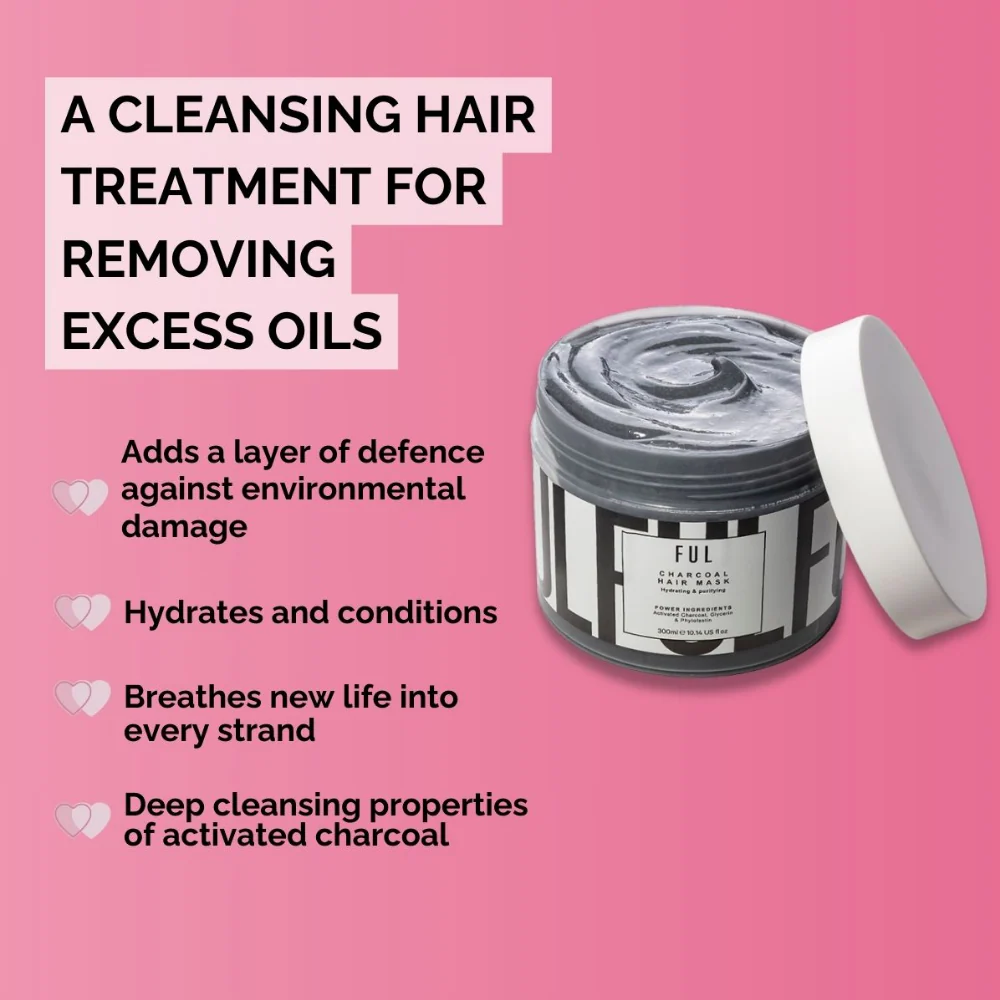 FUL Charcoal Hair Mask 300ml - Image 2